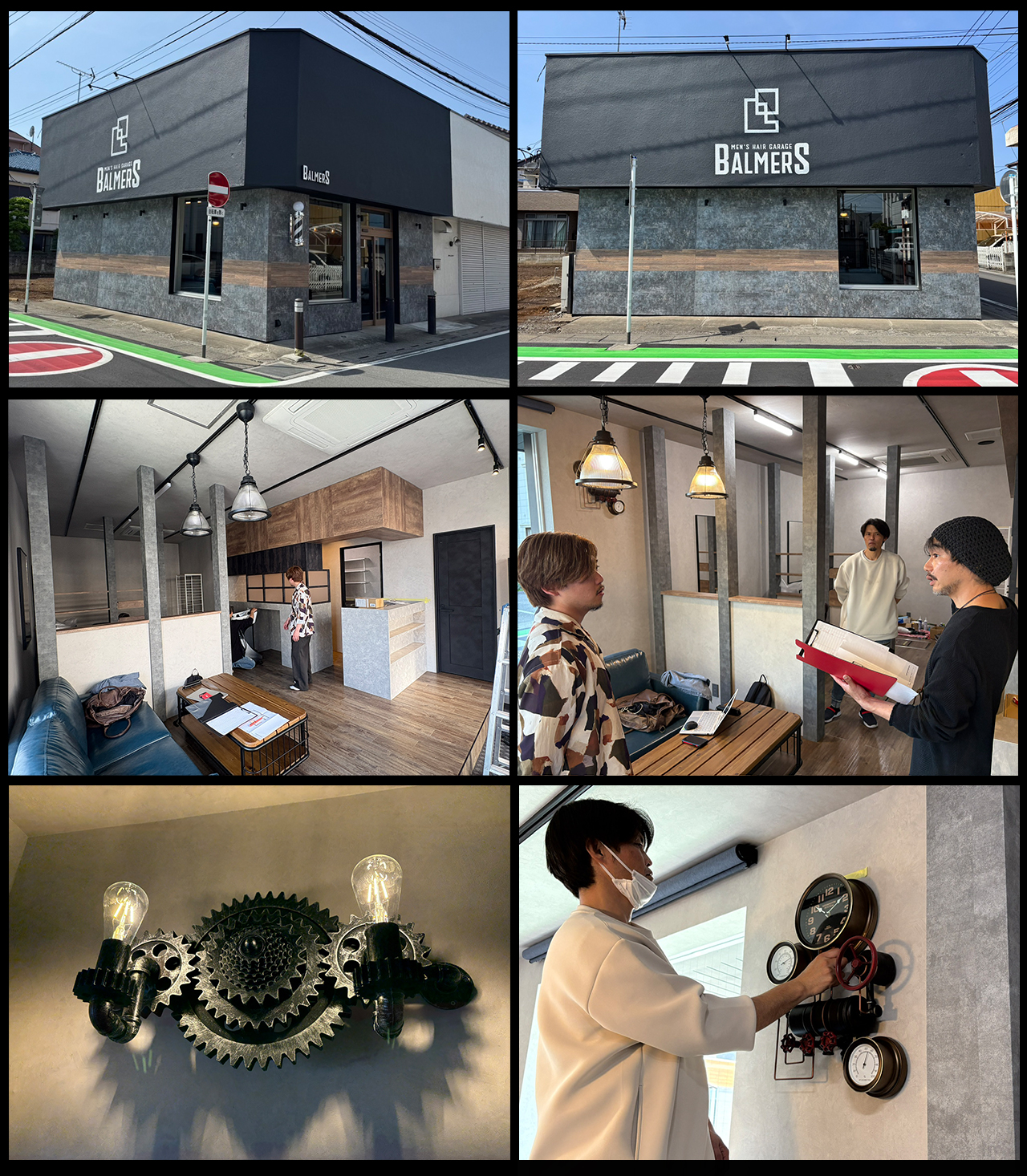 250501bh飯島由敬プロデュース日進メンズサロン理容室BALMERS（バルマーズ）店舗完成-1
