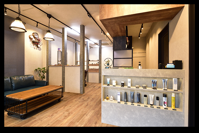 bh飯島由敬プロデュース・2025/5/11開業・日進理容室BALMERS店舗完成写真-9