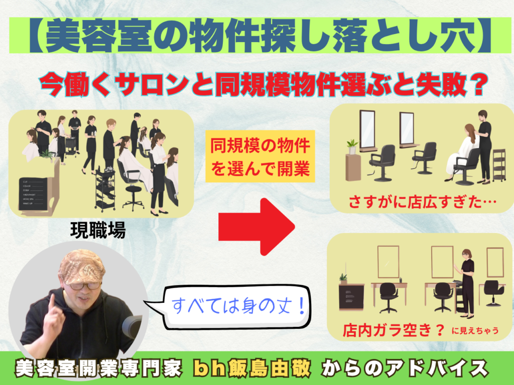 現職場と同規模物件は失敗する？